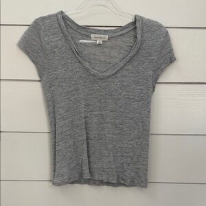 Treasure & Bond Heather Gray V-Neck Tee